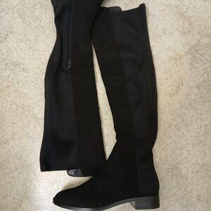 J Crew Faux Suede Over The Knee Boots sz 6 M